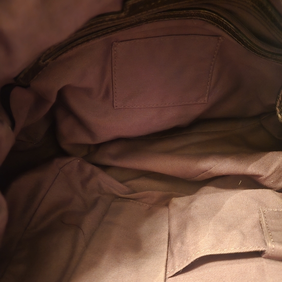 Wilson Leather Metallic Brown Leather Shoulder Bag - Picture 4 of 4